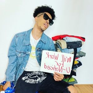 1 of 1 Custom 100% Cotton Handmade Distressed Tee Shirt